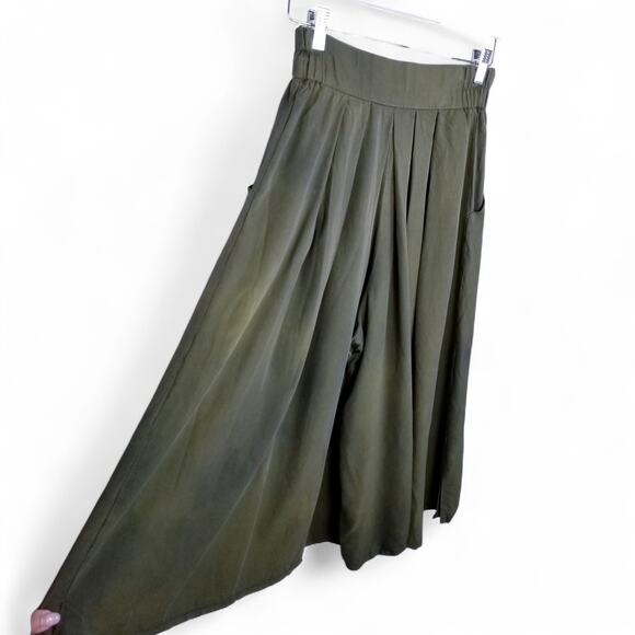 Vintage 80s BRIGITTE BOTH West Germany Wide Leg Culottes Tie Dye - EU 38 - Picture 3 of 10